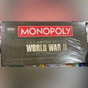 Monopoly America’s World War II Edition Board Game - Red & Black